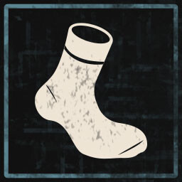 In socks alone