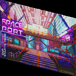 Space Port Postcard