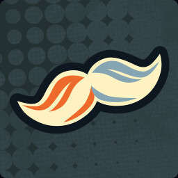 Golden moustache enthusiast