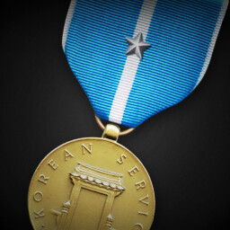 Korean Service Medal (First Silver Service Star)